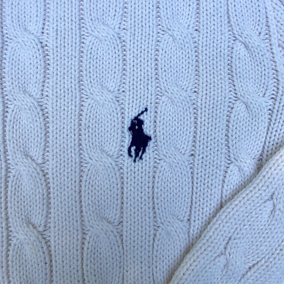 RALPH LAUREN CREAM COLORED WOMENS SWEATER - Picture 3 of 6